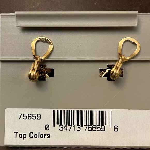 ***SOLD***Monet Luxury Clip Earrings Rose and Gold Tone - Picture 2 of 2